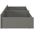 AFI Twin XL-Queen-King Solid Wood Bed Drawer in Gray (Set of 2)