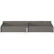 AFI Twin XL-Queen-King Solid Wood Bed Drawer in Gray (Set of 2)