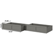 AFI Twin XL-Queen-King Solid Wood Bed Drawer in Gray (Set of 2)