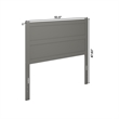 AFI NoHo Mid-Century Panel Wood Headboard Full Grey