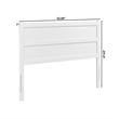 AFI NoHo Mid-Century Panel Wood Headboard Queen White