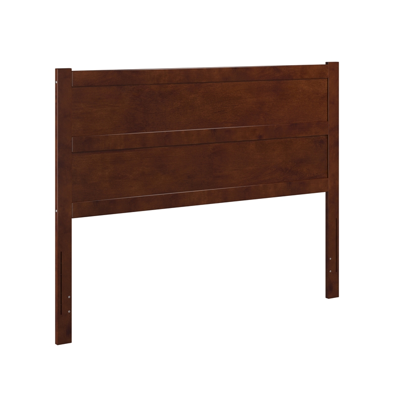 AFI NoHo Mid-Century Panel Wood Headboard Queen Walnut