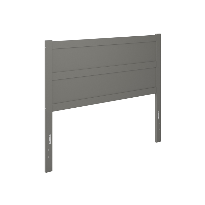 AFI NoHo Mid-Century Panel Wood Headboard Queen Grey