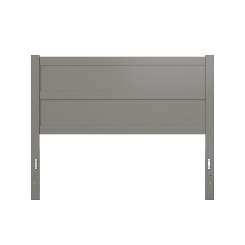 AFI NoHo Mid-Century Panel Wood Headboard Queen Grey