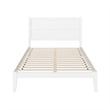 AFI NoHo Twin XL Solid Wood Platform Bed in White