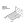 AFI NoHo Twin XL Solid Wood Platform Bed in White
