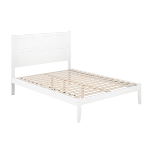 AFI NoHo Wood Twin Platform Bed in White