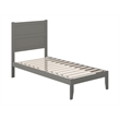 AFI NoHo Farmhouse Wood Twin Bed in Grey