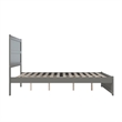 AFI NoHo Farmhouse Wood Queen Bed with Footboard in Grey
