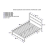 AFI NoHo Farmhouse Wood Queen Bed with Footboard in Grey