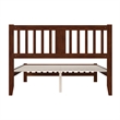 AFI Tahoe Contemporary Wood Queen Platform Bed with Footboard in White