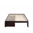 AFI Colorado Modern Wood Full Bed with 2 Drawers in Espresso