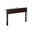 AFI Boston Modern Solid Wood Full Size Headboard in Espresso