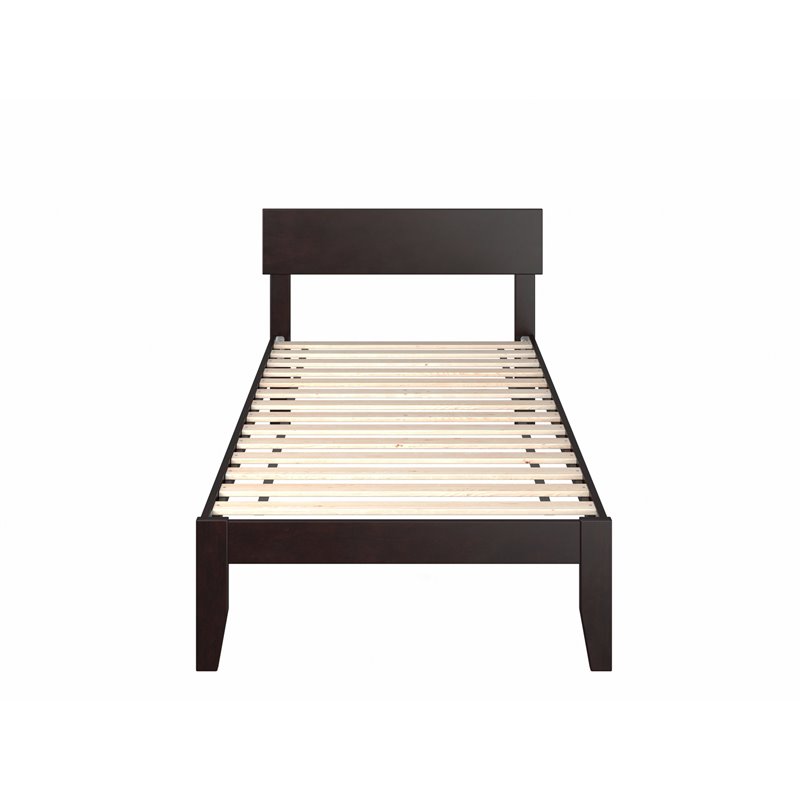 AFI Boston Modern Solid Wood Twin XL Platform Bed in Espresso