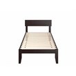 AFI Boston Modern Solid Wood Twin XL Platform Bed in Espresso