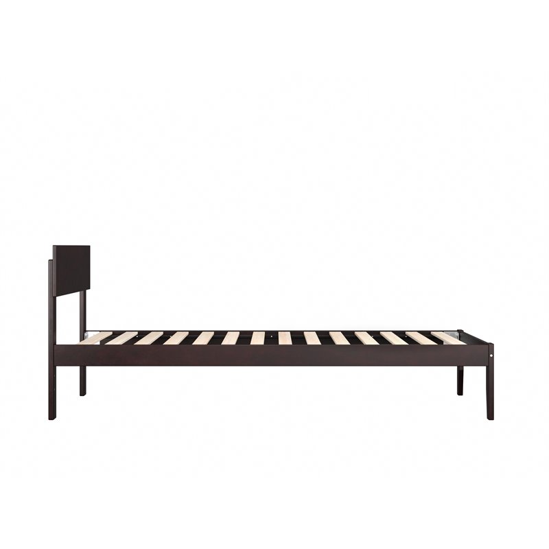 AFI Boston Modern Solid Wood Twin XL Platform Bed in Espresso