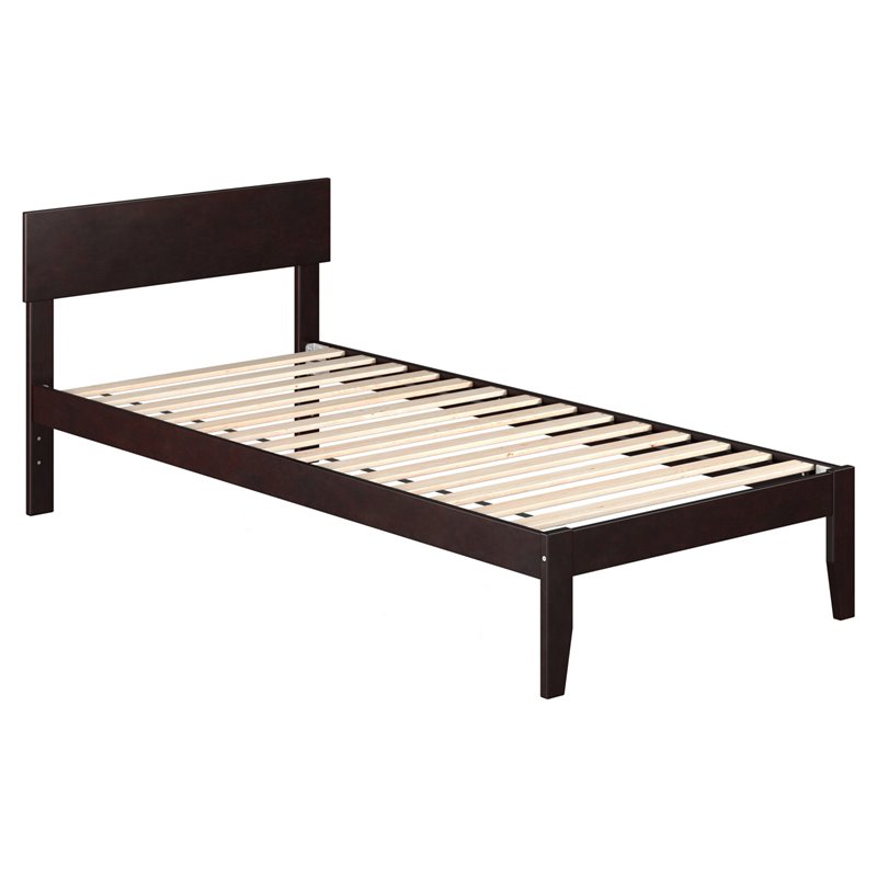 AFI Boston Modern Solid Wood Twin XL Platform Bed in Espresso