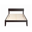 AFI Boston Solid Wood Full Size Platform Bed in Espresso Brown