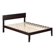 AFI Boston Solid Wood Full Size Platform Bed in Espresso Brown