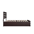 AFI Oxford Wood Full Bed with Footboard and Twin Trundle in Espresso