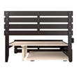 AFI Oxford Wood Full Bed with Footboard and Twin Trundle in Espresso