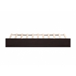AFI Solid Wood Modern Twin Sized Panel Trundle in Espresso Brown