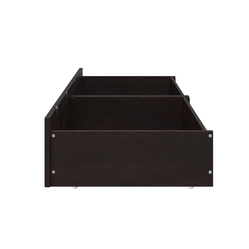 AFI Underbed Accessory Modern Wood Drawers in Espresso (Set of 2)