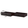 AFI Underbed Accessory Modern Wood Drawers in Espresso (Set of 2)