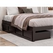 AFI Underbed Drawers Twin XL/Queen/King Wood Drawers in Espresso (Set of 2)
