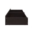 AFI Underbed Drawers Twin XL/Queen/King Wood Drawers in Espresso (Set of 2)