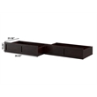 AFI Underbed Drawers Twin XL/Queen/King Wood Drawers in Espresso (Set of 2)