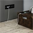 AFI Deerfield Full Solid Wood Modern Murphy Bed Chest with Mattress in Gray