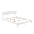 Orlando King Solid Wood Foundation Bed in White
