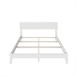 Orlando King Solid Wood Foundation Bed in White