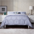 Orlando King Wood Platform Bed with Modern Panel Headboard in White