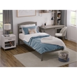 AFI Warren Solid Wood Traditional Twin Bed in Gray