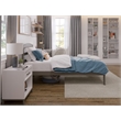 AFI Warren Solid Wood Traditional Twin Bed in Gray