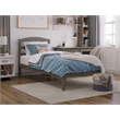 AFI Warren Solid Wood Traditional Twin Bed in Gray