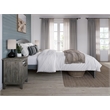 AFI Warren Solid Wood Queen Bed with Footboard in Gray