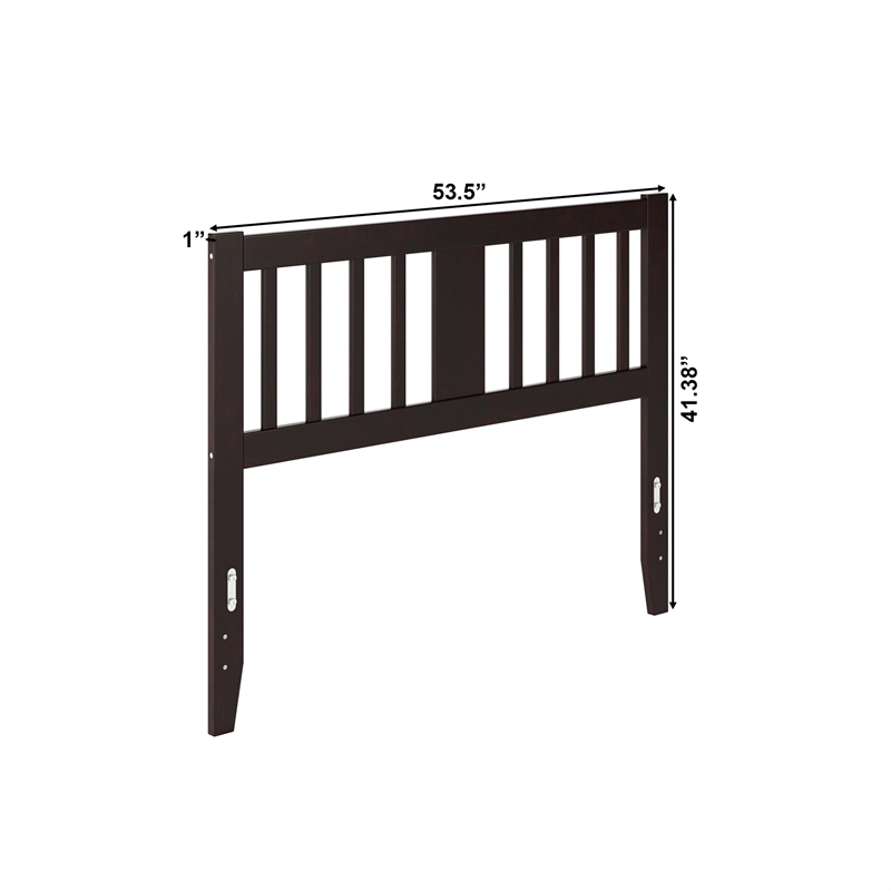 AFI Tahoe Slatted Wood Headboard Full Espresso