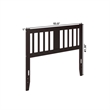 AFI Tahoe Slatted Wood Headboard Full Espresso