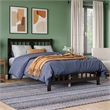 AFI Tahoe Solid Wood Twin Platform Bed with Footboard in Espresso