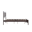 AFI Tahoe Solid Wood Twin Platform Bed with Footboard in Espresso