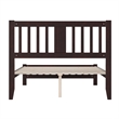 AFI Tahoe Solid Wood Twin Platform Bed with Footboard in Espresso