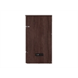 Northfield Full Solid Wood Modern Murphy Bed Chest with Mattress in Burnt Amber