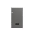 Northfield Full Solid Wood Modern Murphy Bed Chest with Mattress in Gray