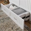 AFI Southampton Murphy Modern Solid Wood Full Bed Chest with Mattress in White