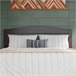 Warren Arched Horizontal Slat Solid Wood Headboard Full in Espresso