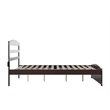 Warren Solid Wood Platform Bed with Footboard Queen in Espresso