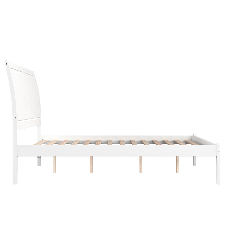 Portland Queen Solid Wood Platform Bed in White